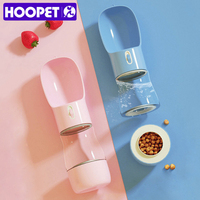 Hooped-Butelka z wodą, miska dla zwierząt domowych, przenośna miseczka na wodę i karmę dla psa, miska dla psów, podróż, poza domem 1